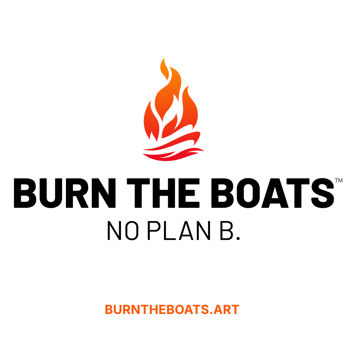 Burn the Boats Painting - Fine Art Print, Motivational Wall Art for Entrepreneurs, Athletes, Creators