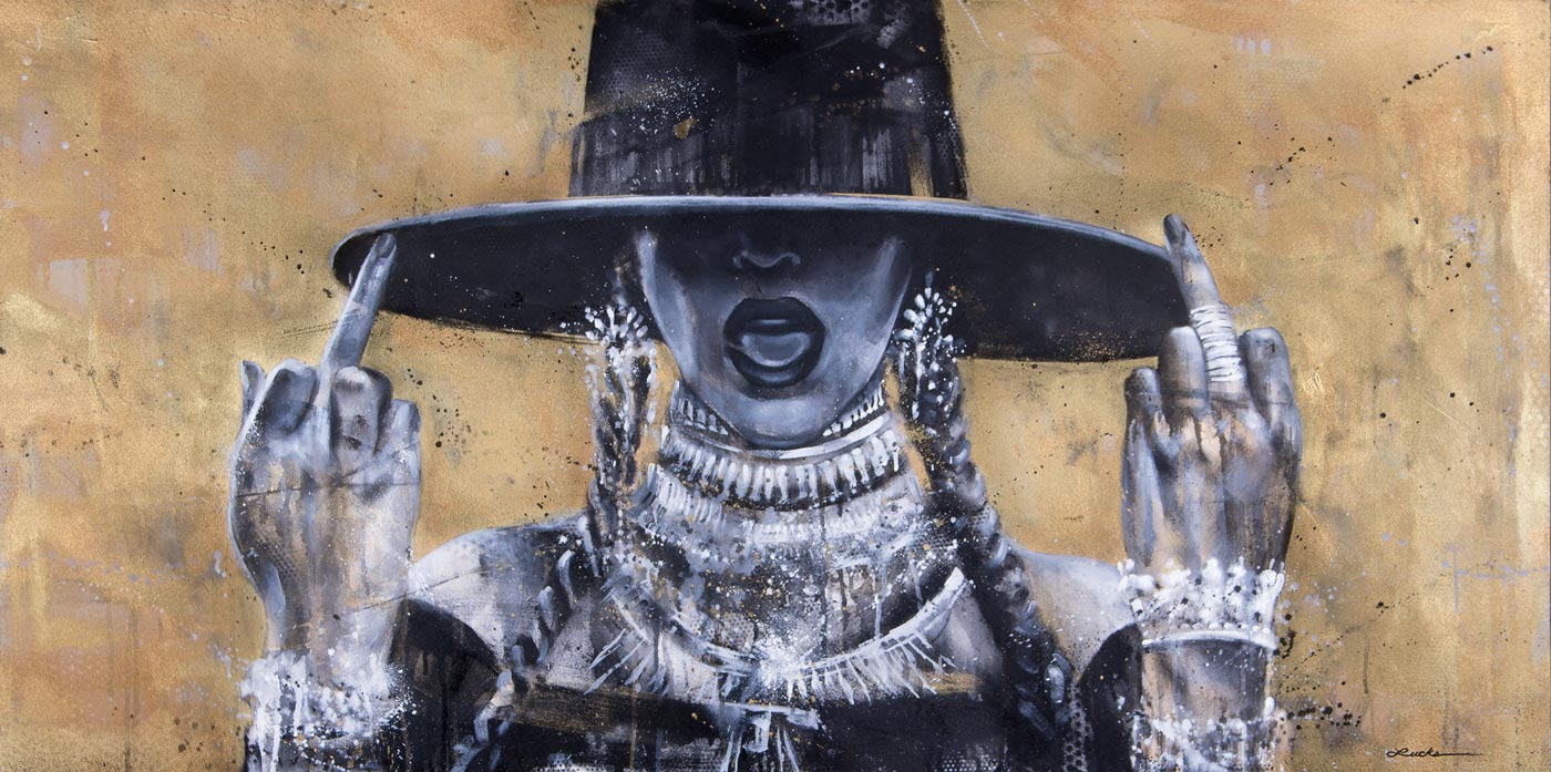 Beyoncé "Queen Bey" - Impresión de pintura de Kyle Lucks