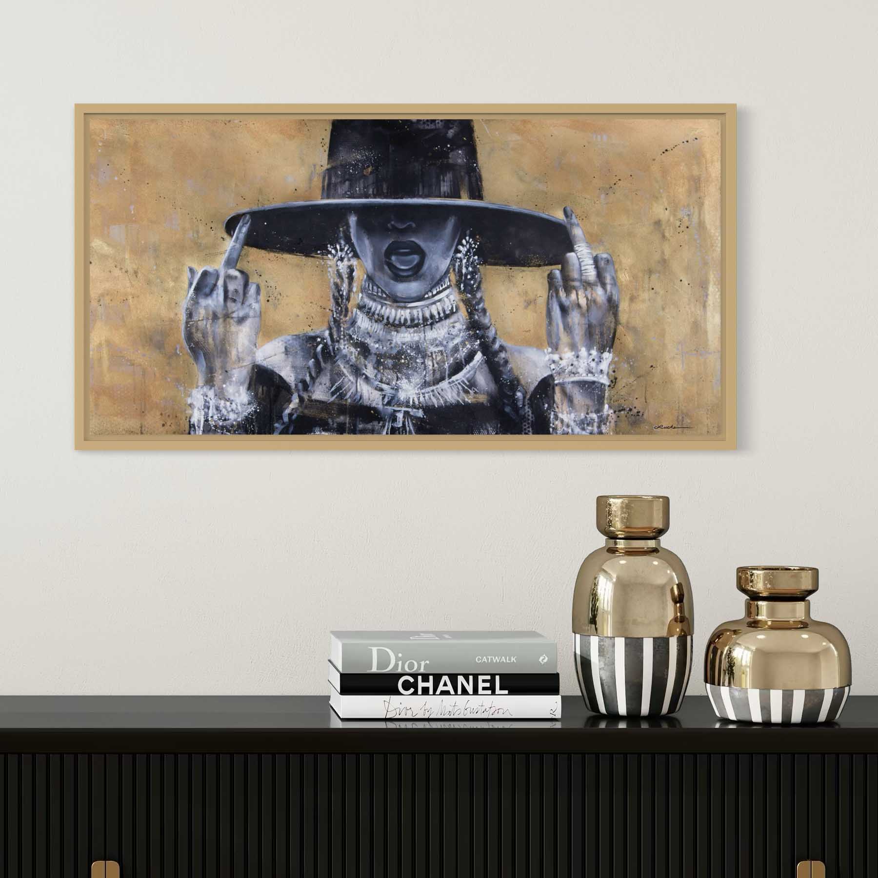 Beyoncé "Queen Bey" - Impresión de pintura de Kyle Lucks
