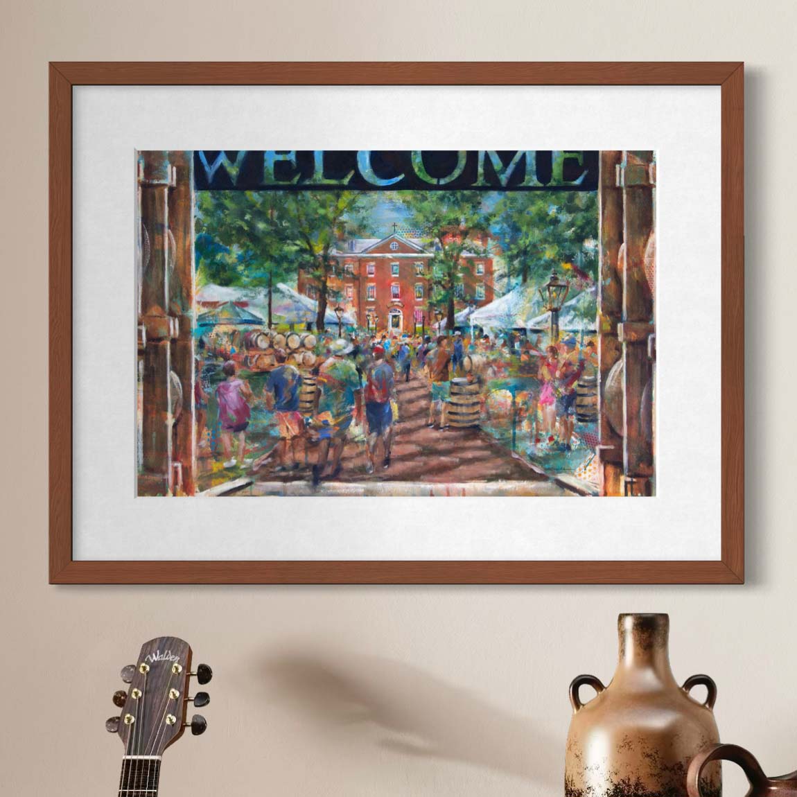 Kentucky Bourbon Festival in Bardstown by Kyle Lucks as a framed giclée fine art print, front view