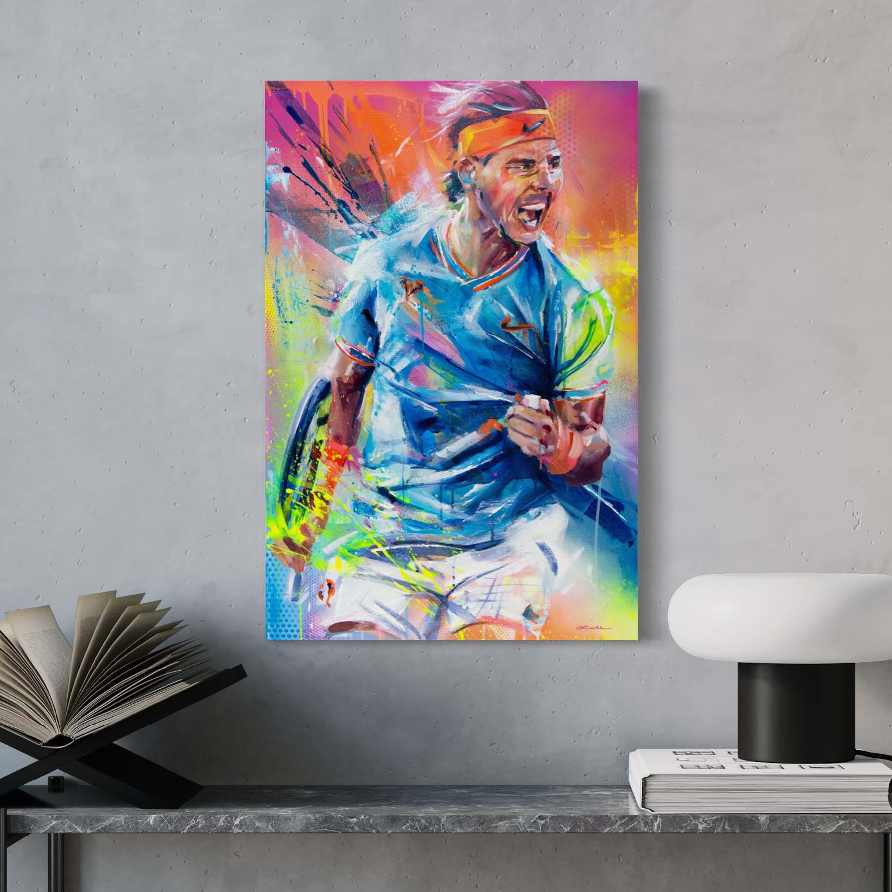 Rafael Nadal – Grand Slam Tennis Champion Fine Art Print by Kyle Lucks