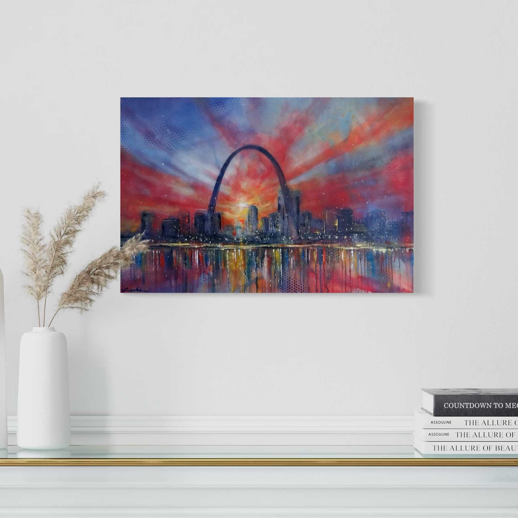 St. Louis Skyline at Sunset