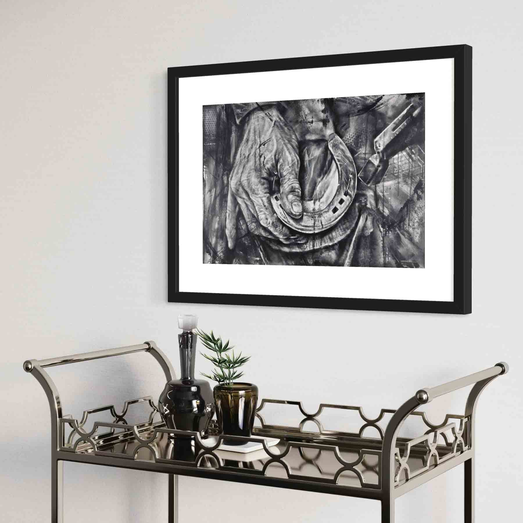 El herrador - Impresión artística enmarcada, sobre lienzo o sin marco Pintura ecuestre