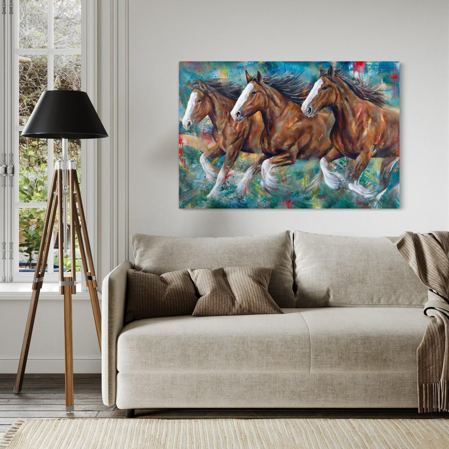 Clydesdales Running — Story