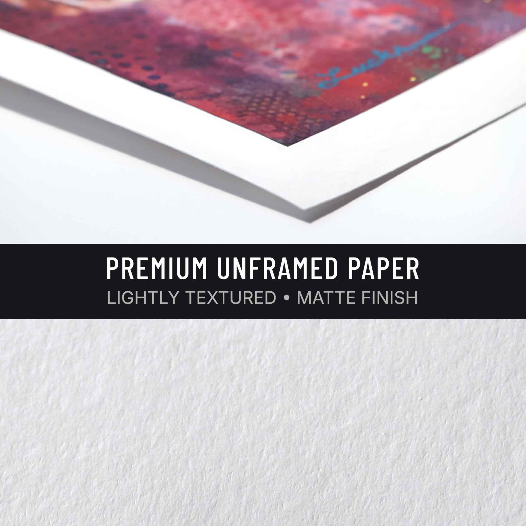 Giclée print by Kyle Lucks on premium cotton rag fine art paper. Lightly textured, matte finish with white border
