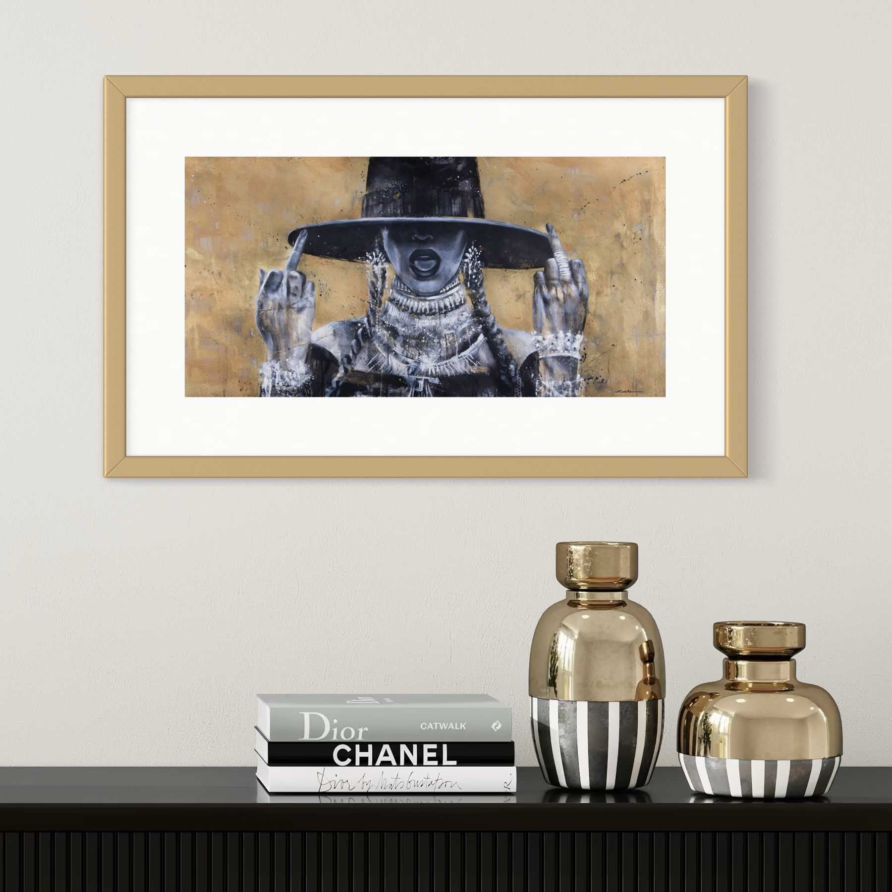 Beyoncé "Queen Bey" - Print of Painting by Kyle Lucks