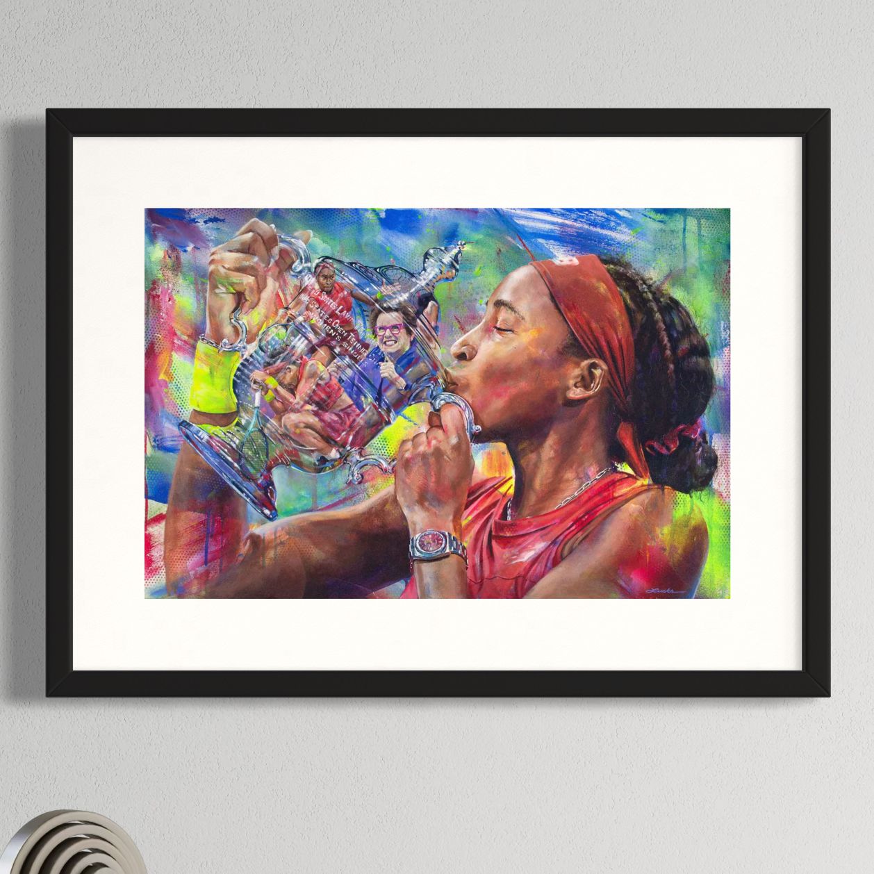 Coco Gauff – Tennis player portrait Print | Kyle Lucks
