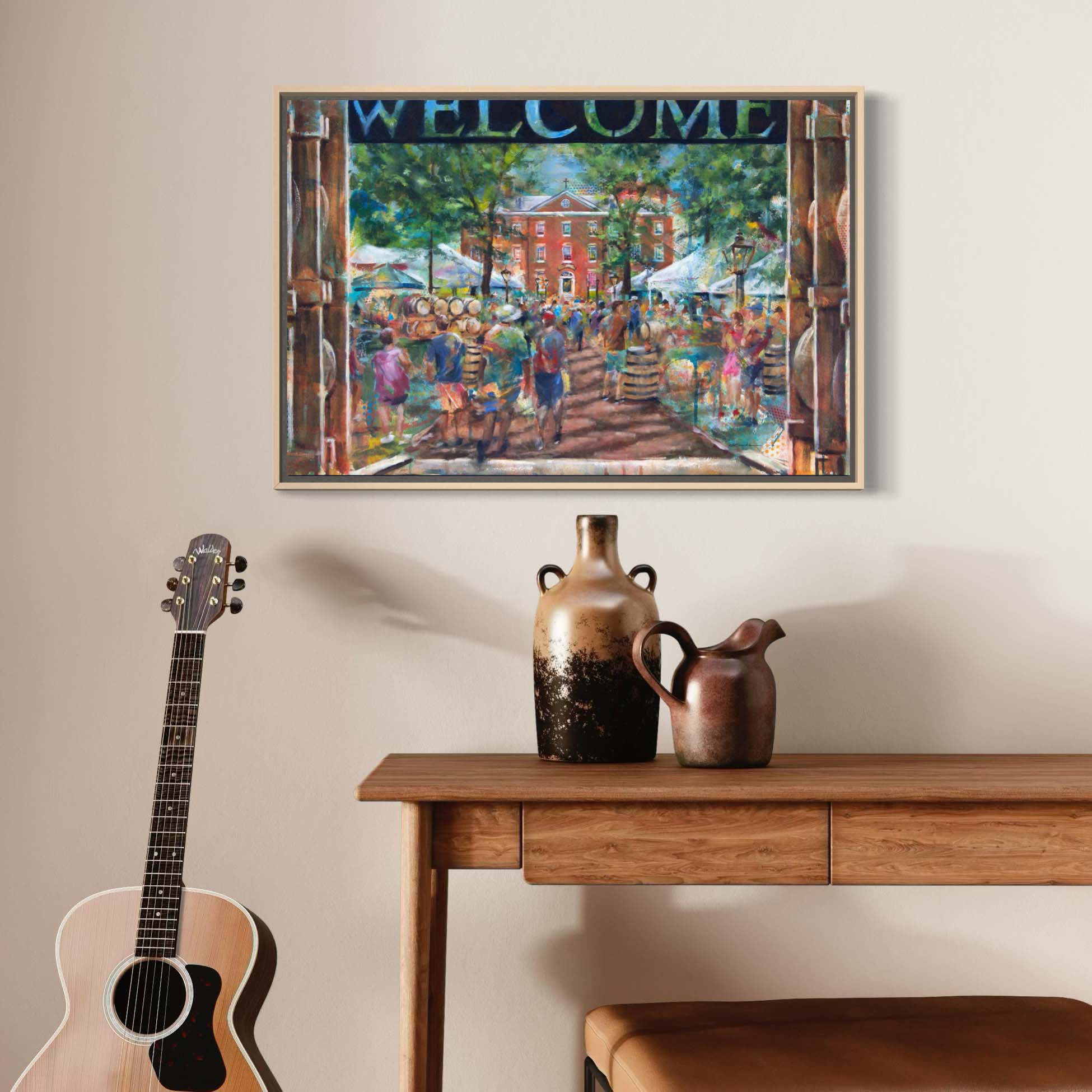 Kentucky Bourbon Festival in Bardstown by Kyle Lucks on an unframed gallery-wrapped canvas, front view