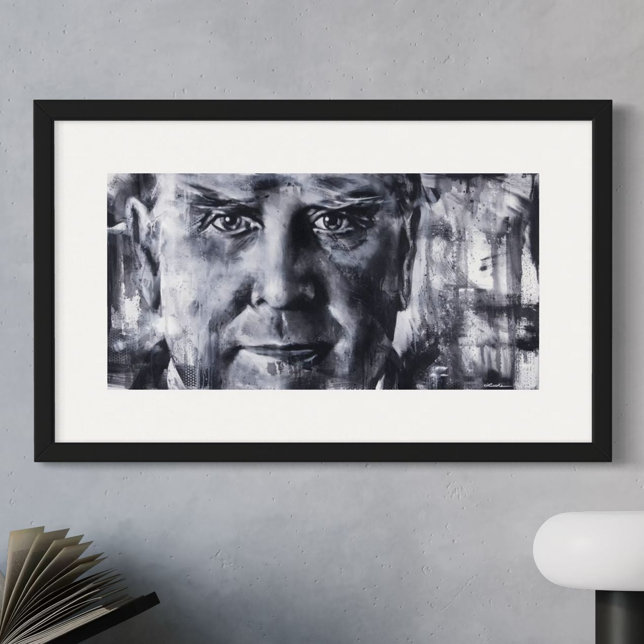 Assassinated President William McKinley by Kyle Lucks as a framed giclée fine art print in a black frame, front view