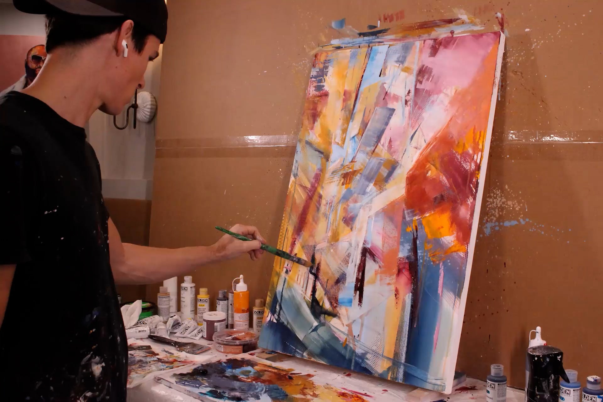 Time lapse video of A Passage of Color original acrylic painting by Kyle Lucks