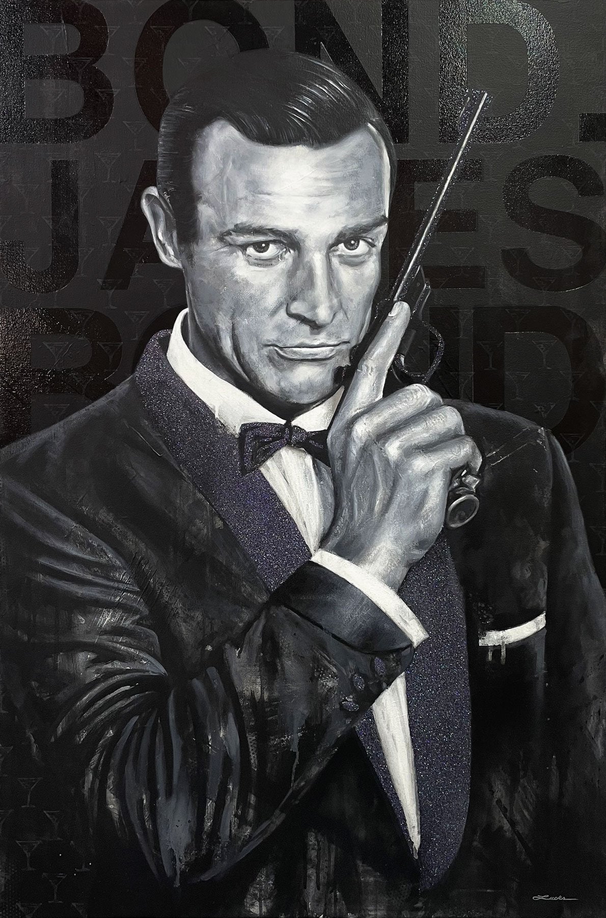 The Original James Bond - Embellished 30"x20" Print