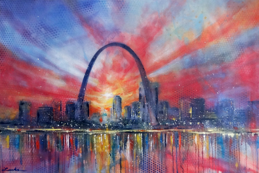 St. Louis Skyline at Sunset — Story